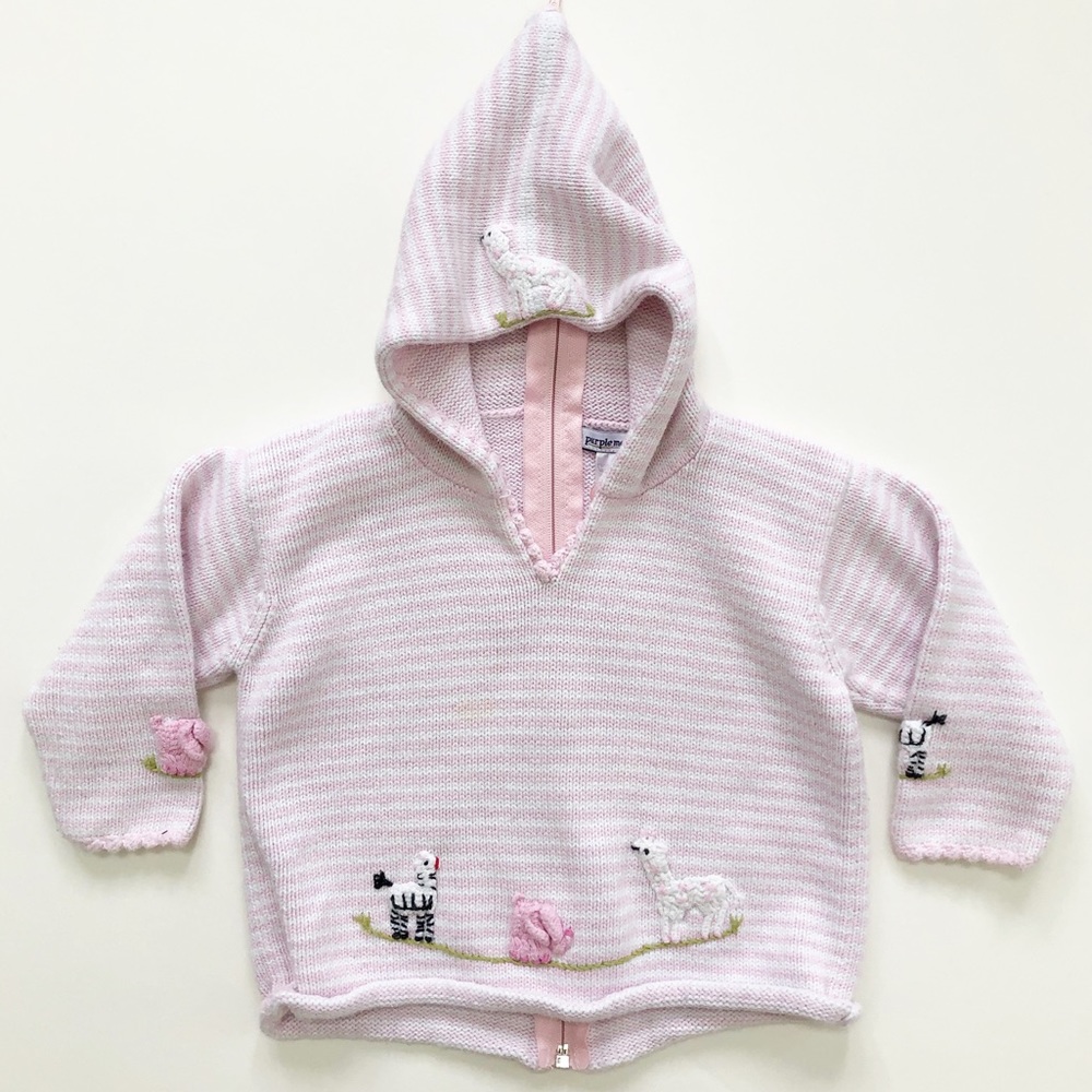 Purple Mountain Animal Sweater Size 24 Mos